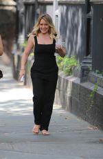 HILARY DUFF on the Set of 