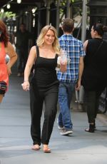HILARY DUFF on the Set of 