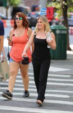 HILARY DUFF on the Set of 