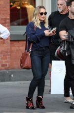 HILARY DUFF Out and About in New York 09/13/2016