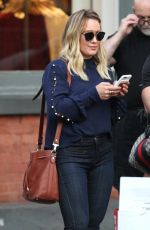 HILARY DUFF Out and About in New York 09/13/2016