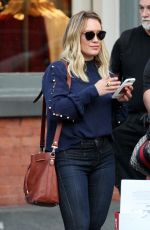 HILARY DUFF Out and About in New York 09/13/2016