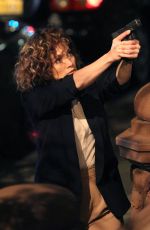 JENNIFER LOPEZ on the Set of \