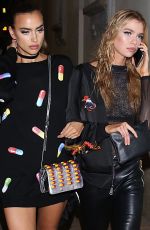 IRINA SHAYK and STELLA MAXWELL Out and About in Milan 09/22/2016