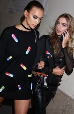 IRINA SHAYK and STELLA MAXWELL Out and About in Milan 09/22/2016