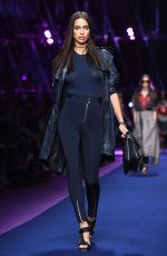 IRINA SHAYK at Versace Fashion Show at Milan Fashion Week 09/23/2016