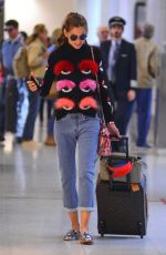 IZABEL GOULART at Galeao International Airport in Rio De Janeiro 08/20/2016 