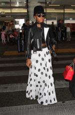 JANELLE MONAE at LAX Airport in Los Angeles 08/29/2016