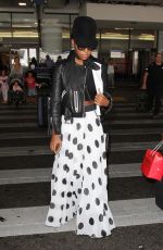 JANELLE MONAE at LAX Airport in Los Angeles 08/29/2016