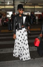 JANELLE MONAE at LAX Airport in Los Angeles 08/29/2016