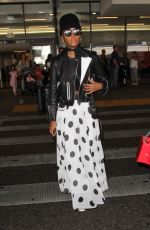JANELLE MONAE at LAX Airport in Los Angeles 08/29/2016