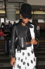 JANELLE MONAE at LAX Airport in Los Angeles 08/29/2016