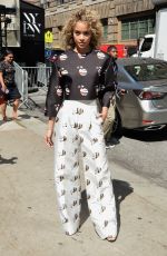 JASMINE SANDERS Arrives at Naeem Khan Fashion Show in New York 09/14/2016