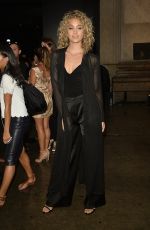 JASMNE SANDERS Leaves Marchesa Fashion Show at New york Fashion Week 09/14/2016