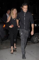 JENNIFER ANISTON and Justin Theroux Night Out in New York 09/24/2016