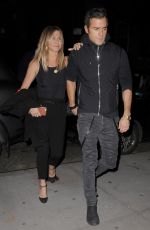 JENNIFER ANISTON and Justin Theroux Night Out in New York 09/24/2016