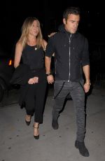 JENNIFER ANISTON and Justin Theroux Night Out in New York 09/24/2016