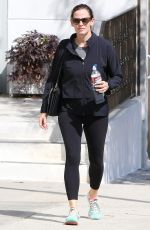 JENNIFER GARNER Heading to a Gym in Brentwood 09/08/2016