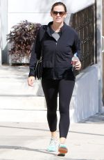 JENNIFER GARNER Heading to a Gym in Brentwood 09/08/2016