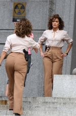 JENNIFER LOPEZ on the Set of 