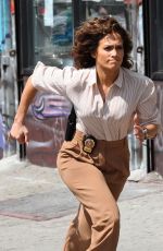 JENNIFER LOPEZ on the Set of 