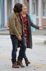 JENNIFER MORRISON on the Set of 