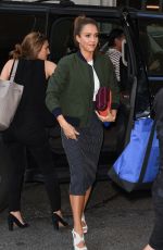 JESSICA ALBA Arrives at Edition Hotel in New York 09/13/2016