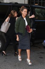JESSICA ALBA Arrives at Edition Hotel in New York 09/13/2016