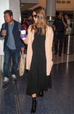 JESSICA ALBA at Los Angeles International Airport 08/31/2016