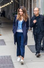 JESSICA ALBA Heading to Promote Zico Coconut Water in New York 09/29/2016