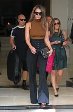 JESSICA ALBA Leaves Her Hotel in New York 09/14/2016