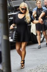 JESSICA SIMPSON Leaving Her Hotel 09/20/2016