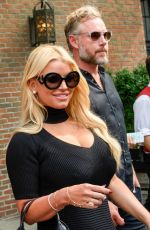 JESSICA SIMPSON Leaving Her Hotel 09/20/2016