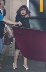 JOAN COLLINS Leaves Festival Theatre in Edinburgh 09/25/2016