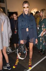 JOSEPHINE SKRIVER on the Runway at Fendi Fashion Show in Milan 09/22/2016