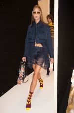 JOSEPHINE SKRIVER on the Runway at Fendi Fashion Show in Milan 09/22/2016