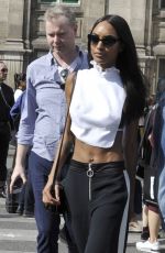 JOURDAN DUNN Arrives at Lanvin Fashion Show at Paris Fashion Week 09/28/2016