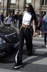 JOURDAN DUNN Arrives at Lanvin Fashion Show at Paris Fashion Week 09/28/2016