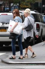 JULIANNE MOORE Shopping on Fifth Avenue in New York 09/18/2016