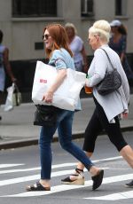 JULIANNE MOORE Shopping on Fifth Avenue in New York 09/18/2016
