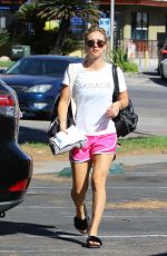 KALEY CUOCO Arrives at Power Yoga Class in Studio City 09/26/2016