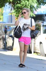 KALEY CUOCO Arrives at Power Yoga Class in Studio City 09/26/2016