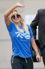 KALEY CUOCO at Jimmy Kimmel Live in Hollywood 09/12/2016