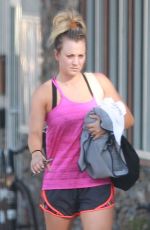 KALEY CUOCO Leaves Yoga Class in Studio City 09/15/2016