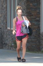 KALEY CUOCO Leaves Yoga Class in Studio City 09/15/2016