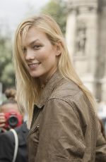 KARLIE KLOSS Leaves Lanvin Spring/Summer 2017 Fashion Show at Paris Fashion Week 09/28/2016