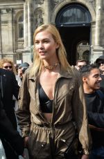 KARLIE KLOSS Leaves Lanvin Spring/Summer 2017 Fashion Show at Paris Fashion Week 09/28/2016