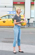 KARLIE KLOSS on the Set of a Photoshoot at Union Square in New York 09/13/2016