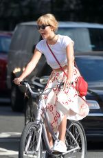 KARLIE KLOSS Riding a Bike Out in New York 09/09/2016