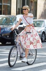 KARLIE KLOSS Riding a Bike Out in New York 09/09/2016